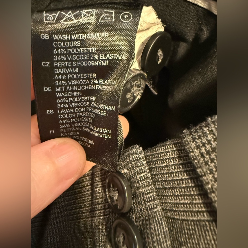 💸CLEARANCE 4/$15💸 H&M Gray Wide-leg Dress Pants - Picture 6 of 6